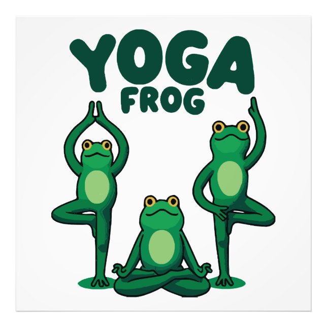 Yoga Frogs Photo Print (Front)