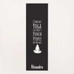 Yoga Gag Gifts Novelty Custom Personalized Funny  Mat