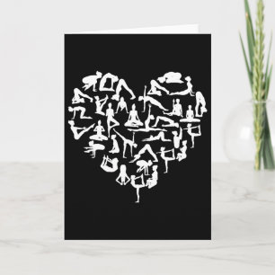 Yoga Gansha Namaste Heart Poses Meditation  Card