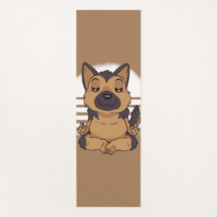 Yoga German Shepherd Mat