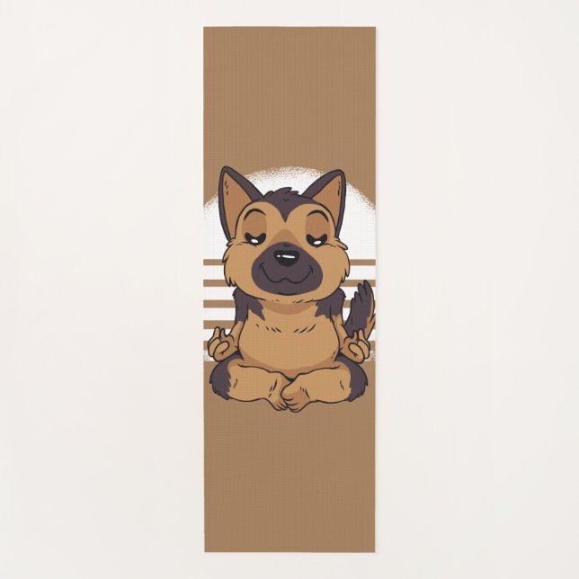 Yoga German Shepherd Mat (Front)
