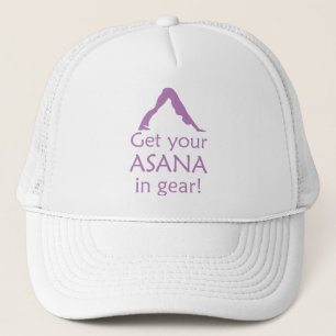 Yoga Get Your Asana In Gear Trucker Hat