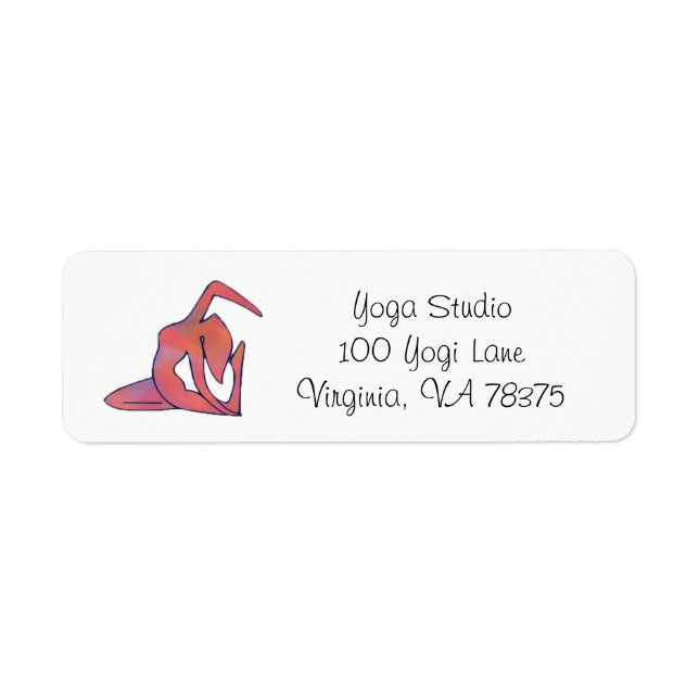 Yoga Girl Adresse Retourner Lable (Devant)