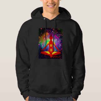 Yoga Girl Female Sun Salutation Meditation Chakra Hoodie