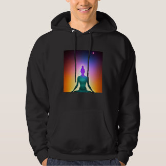 Yoga Girl Female Sun Salutation Meditation Chakra  Hoodie