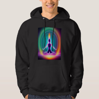 Yoga Girl Female Sun Salutation Meditation Chakra  Hoodie