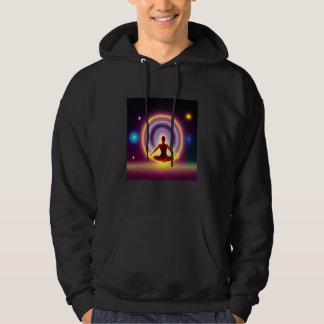 Yoga Girl Female Sun Salutation Meditation Chakra  Hoodie