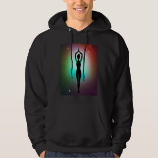 Yoga Girl Female Sun Salutation Meditation Chakra Hoodie
