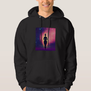Yoga Girl Female Sun Salutation Meditation Chakra  Hoodie