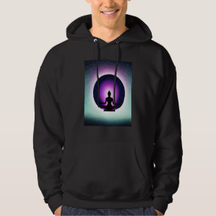 Yoga Girl Female Sun Salutation Meditation Chakra Hoodie