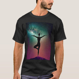 Yoga Girl Female Sun Salutation Meditation Chakra T-Shirt