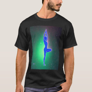Yoga Girl Female Sun Salutation Meditation Chakra T-Shirt