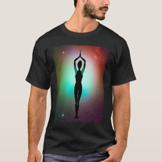 Yoga Girl Female Sun Salutation Meditation Chakra T-Shirt