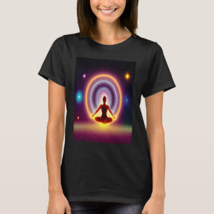 Yoga Girl Female Sun Salutation Meditation Chakra T-Shirt