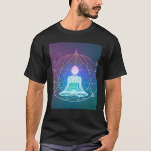 Yoga Girl Female Sun Salutation Meditation Chakra T-Shirt