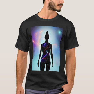 Yoga Girl Female Sun Salutation Meditation Chakra  T-Shirt