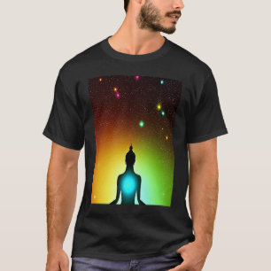 Yoga Girl Female Sun Salutation Meditation Chakra T-Shirt