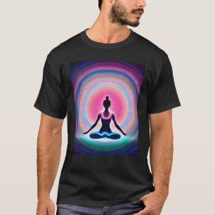 Yoga Girl Female Sun Salutation Meditation Chakra T-Shirt