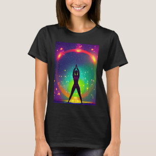 Yoga Girl Female Sun Salutation Meditation Chakra  T-Shirt