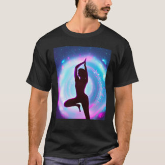Yoga Girl Female Sun Salutation Meditation Chakra T-Shirt