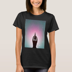 Yoga Girl Female Sun Salutation Meditation Chakra T-Shirt