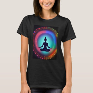 Yoga Girl Female Sun Salutation Meditation Chakra T-Shirt