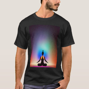 Yoga Girl Female Sun Salutation Meditation Chakra T-Shirt