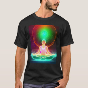 Yoga Girl Female Sun Salutation Meditation Chakra T-Shirt