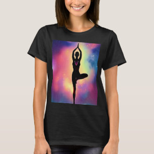 Yoga Girl Female Sun Salutation Meditation Chakra T-Shirt