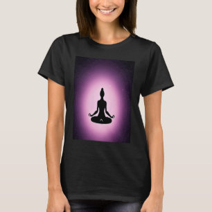 Yoga Girl Female Sun Salutation Meditation Chakra T-Shirt