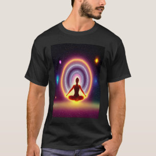 Yoga Girl Female Sun Salutation Meditation Chakra T-Shirt