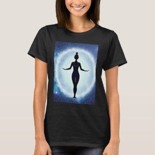 Yoga Girl Female Sun Salutation Meditation Chakra T-Shirt
