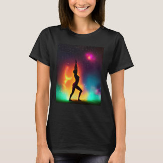 Yoga Girl Female Sun Salutation Meditation Chakra  T-Shirt