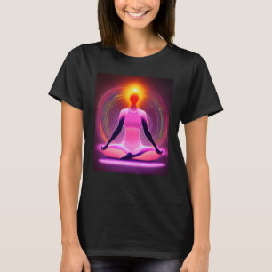 Yoga Girl Female Sun Salutation Meditation Chakra T-Shirt