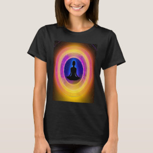Yoga Girl Female Sun Salutation Meditation Chakra T-Shirt