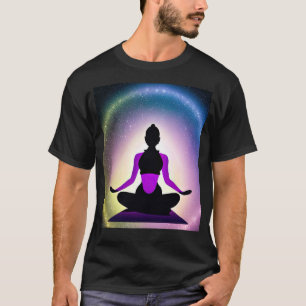 Yoga Girl Female Sun Salutation Meditation Chakra T-Shirt