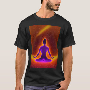Yoga Girl Female Sun Salutation Meditation Chakra T-Shirt