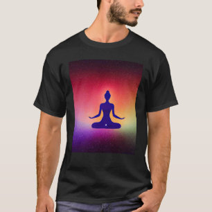 Yoga Girl Female Sun Salutation Meditation Chakra T-Shirt