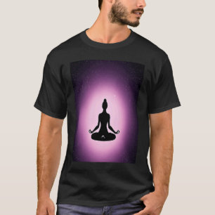 Yoga Girl Female Sun Salutation Meditation Chakra T-Shirt