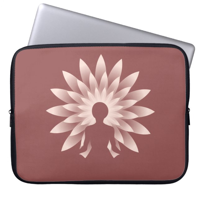 Yoga girl laptop sleeve (Front)