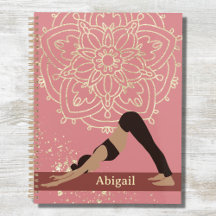 Yoga Girl Modern Mandala Rose Pink Gold