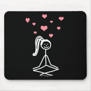 Yoga Girl Mouse Pad