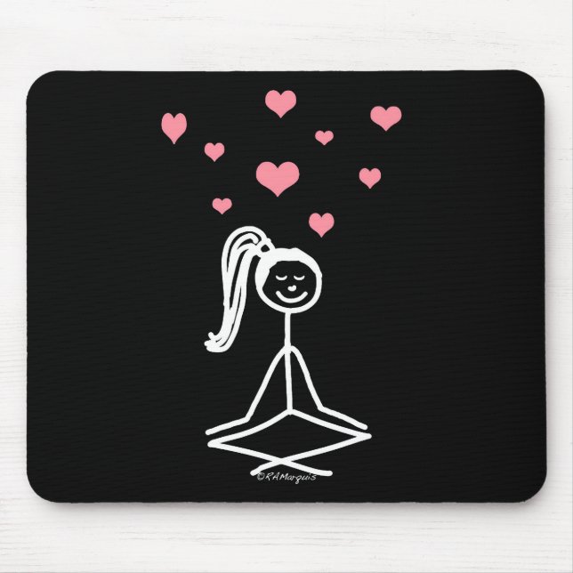 Yoga Girl Mouse Pad (Front)