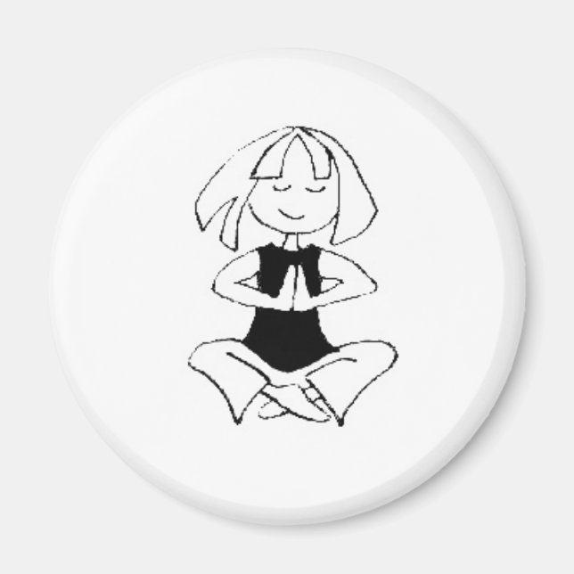 Yoga Girl- namaste Magnet (Front)