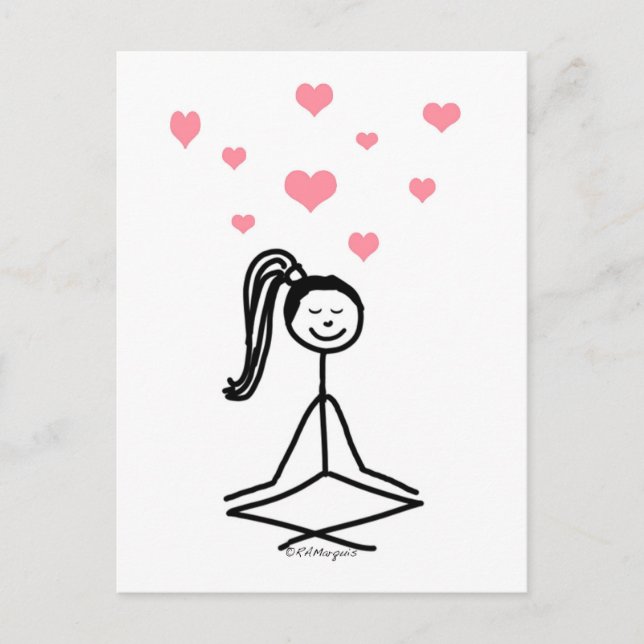 Yoga Girl Postcard (Front)