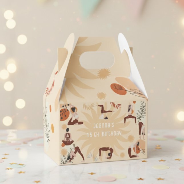 Yoga girls birthday  favor box (Creator Uploaded)