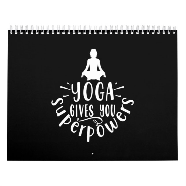 yoga gives you superpowers calendar (Cover)
