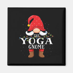 Yoga Gnome Matching Christmas Family Pajama Magnet