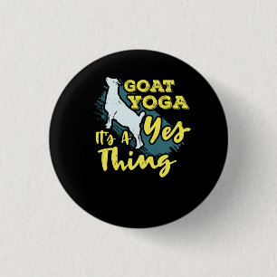 Yoga Goat Goatyoga 1 Inch Round Button