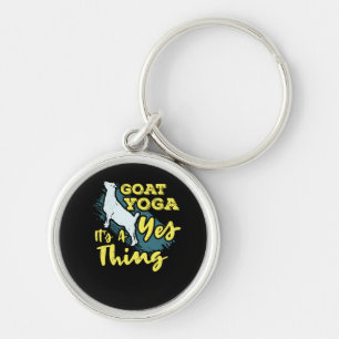 Yoga Goat Goatyoga Keychain